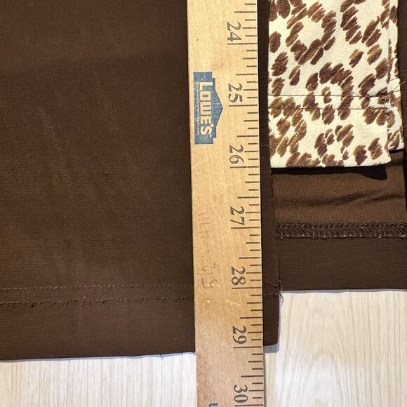 Miss Dorby Blouse Brown Animal Print Plus Size 16 Boho Business Casual - Picture 9 of 10